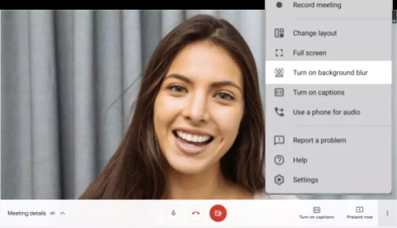 چگونه بک گراند خود در هنگام یک تماس تصویری جدید در Google Meet را مات کنیم؟